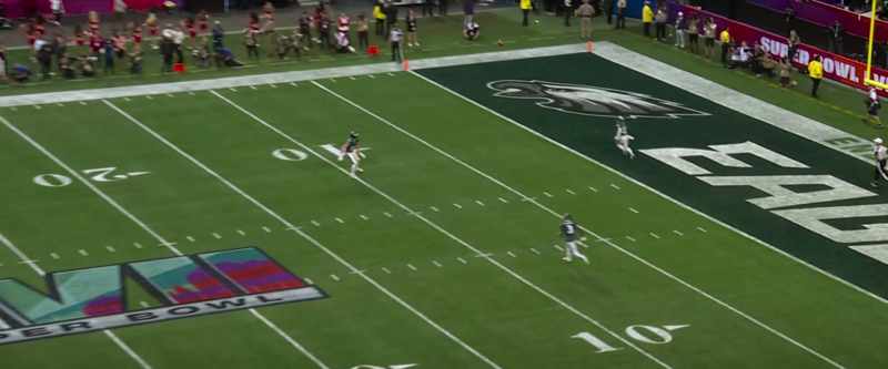 And so the Eagles will start on their own 25-yard line
