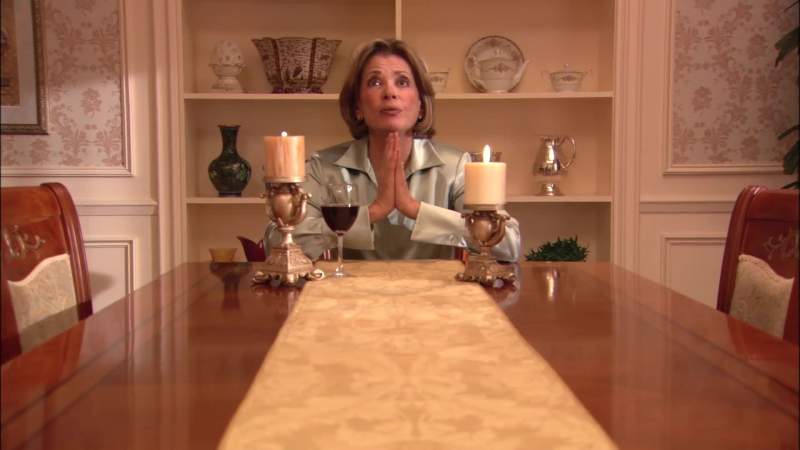 And for the first time Lucille prays