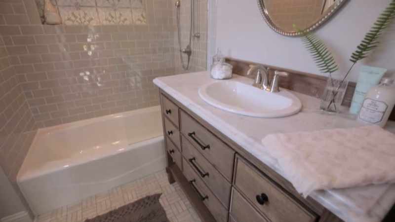 And the master bath is just a serene little room