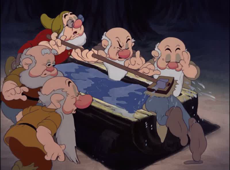 Hah Next thing ya knowshe'll be tyin' your beards up in pink ribbonsand smellin' ya up with that stuff called perfoom