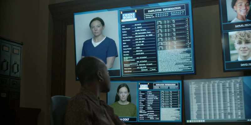 And the only thing that's real on that screen is her photo