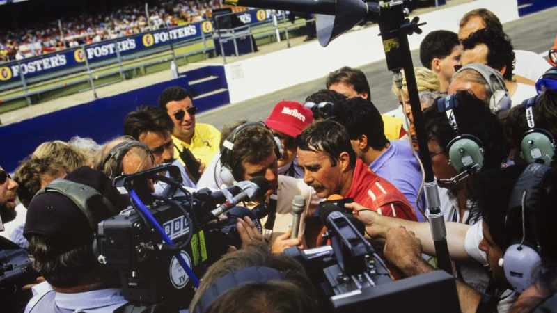 And the race was still going on behind and we were all thinking