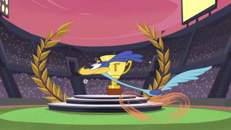 And the Road Runner wins the race!