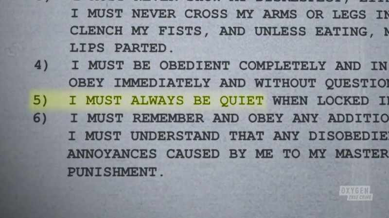 And the rules were about remaining quiet