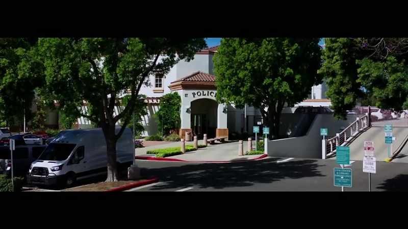 And the security cam footage shows Carter leaving