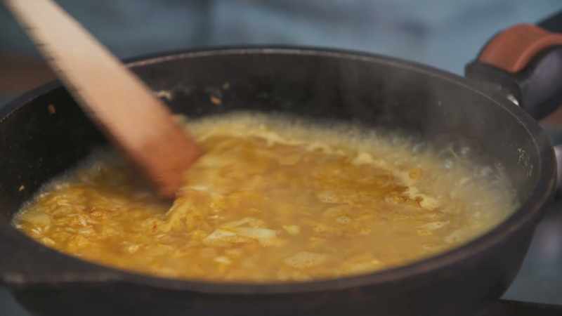 And the trick here is to give it one stir
