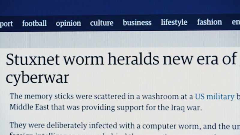 And then a mysterious computer virus dubbed Stuxnet