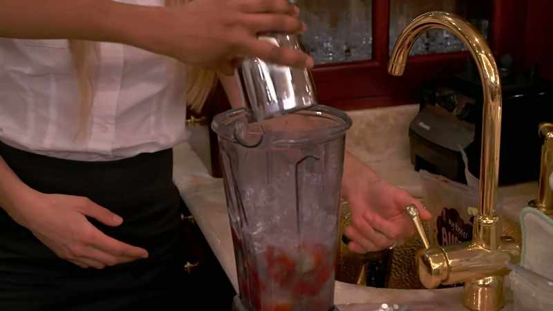And then alcohol, mix, blend