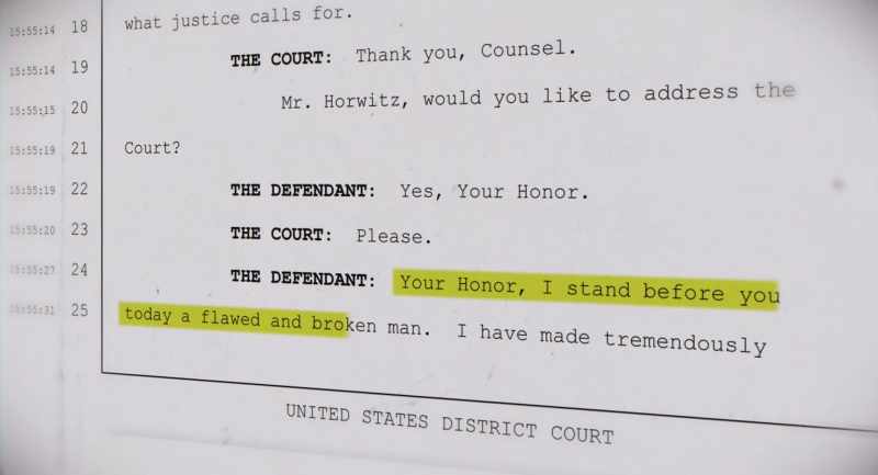 And then when he got up to make his statement