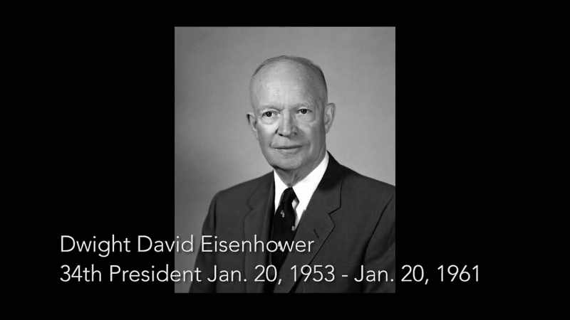 And then Ike, 1953 to 1961, knew everything