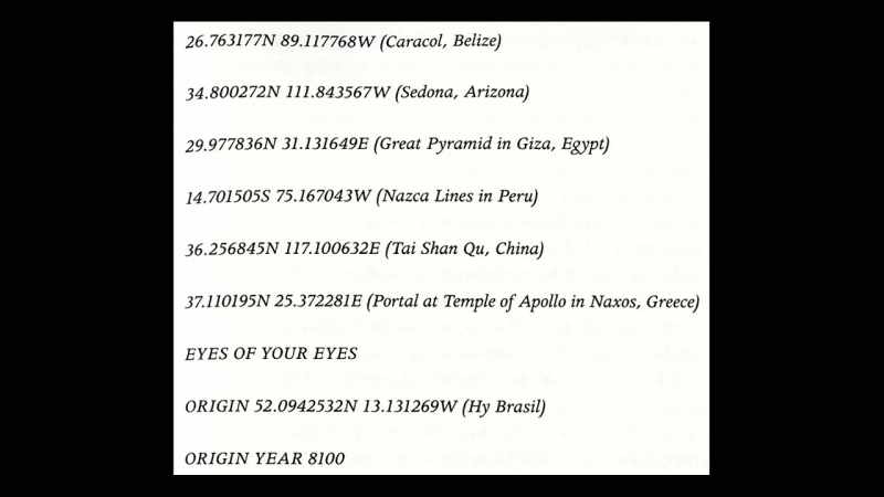 And then he released these other geographic locations