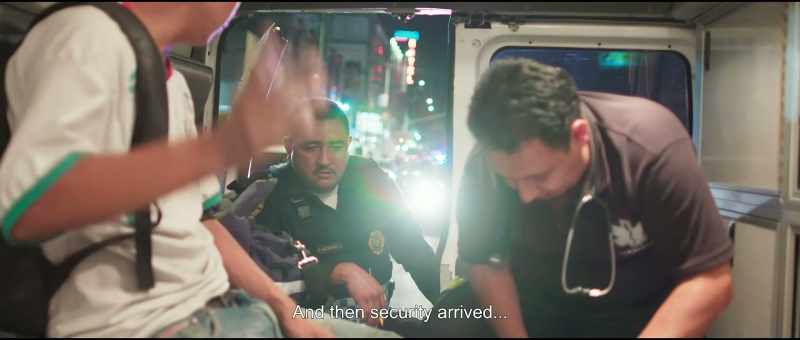 And then security arrived