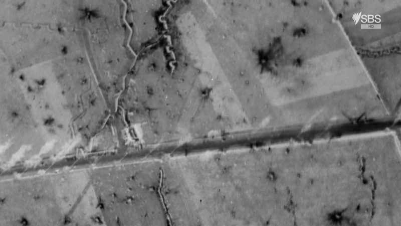 And then we've got German front-line trench position