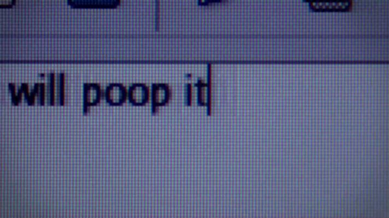 And then you will poop it back