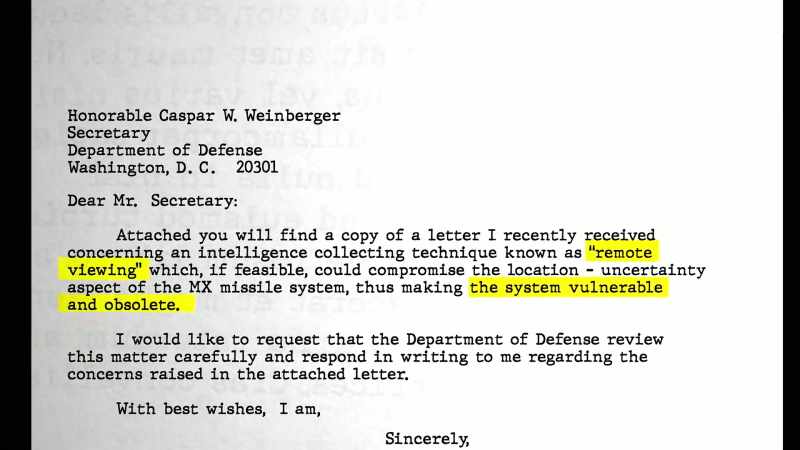 And there is actually a letter from John Warner