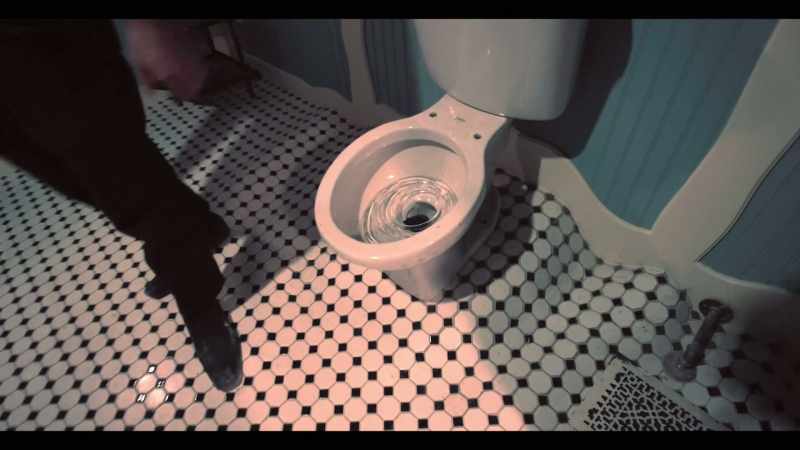 And there will be a video playing through the toilet