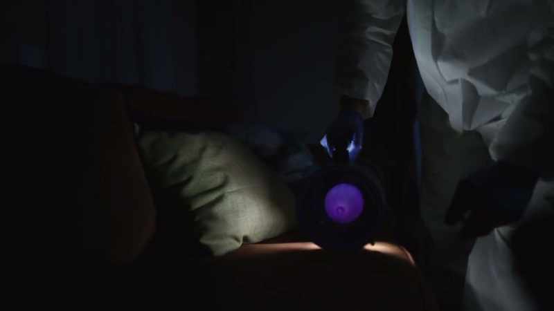 And when they did that, they found Sabine's blood