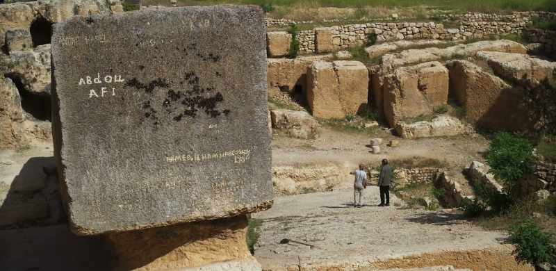 And those are Byzantine tombs. - And tomb