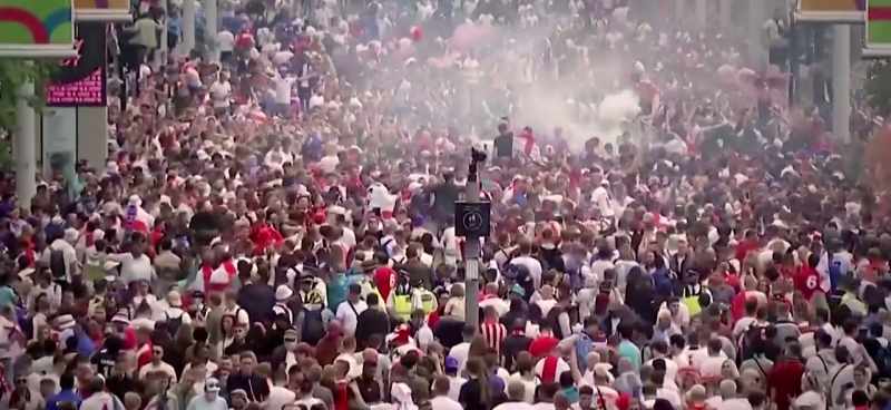 And those people on Wembley Way without tickets know