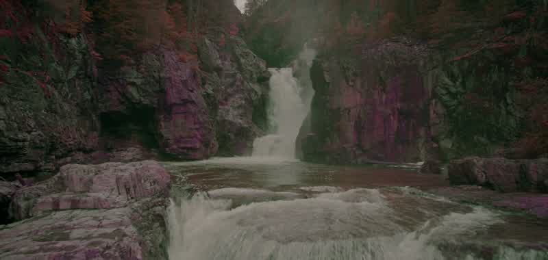 And through that waterfall, a sanctuary