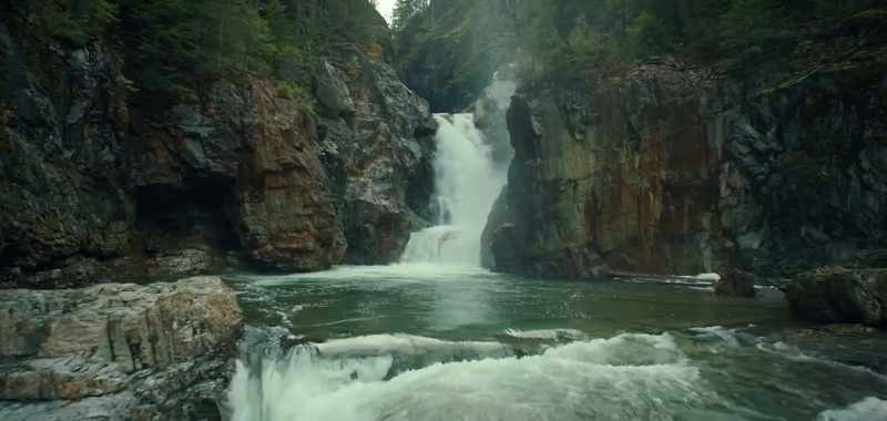 And through that waterfall, a sanctuary