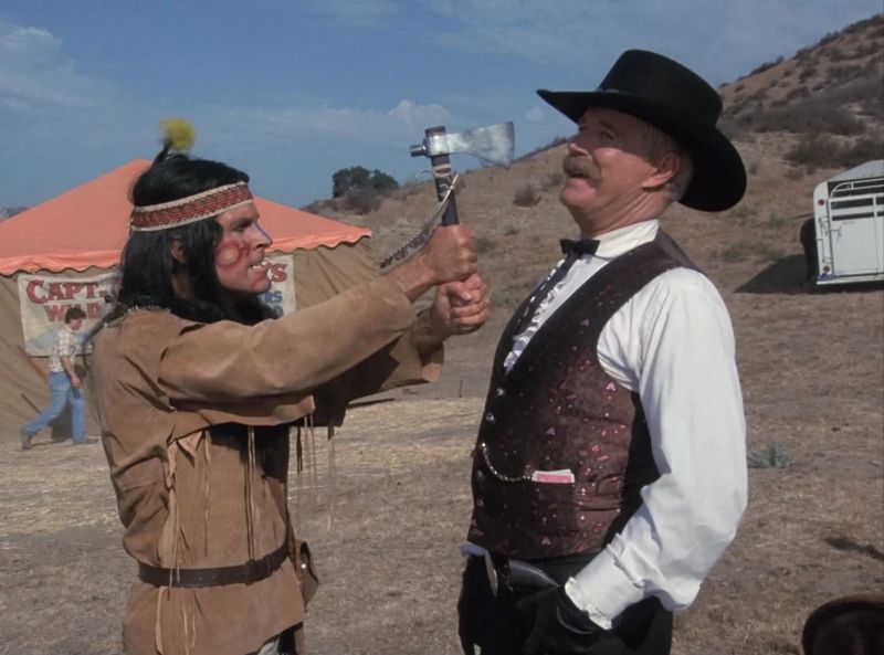 And, tricks with his tomahawk