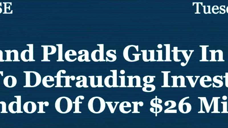 And ultimately, you had a guilty plea