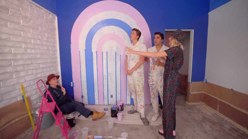And this wall, have you guys painted on a textured wall like this?