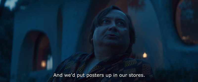 And we'd put posters up in our stores