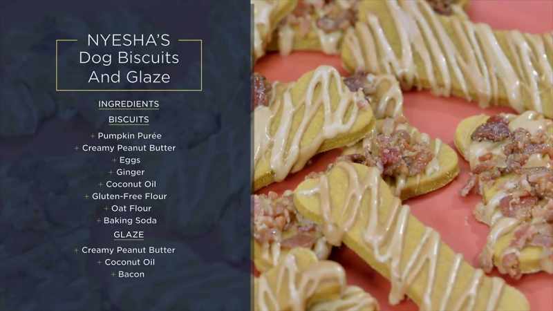 And we're gonna make dog biscuits today