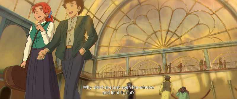And why didn't you open the window so that it would fly away?