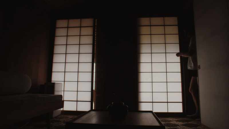 And so you open the outside whether shutters, and then