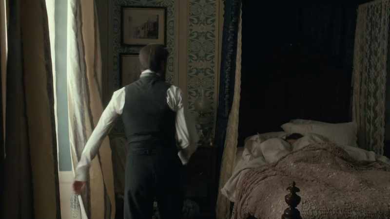 Angelica sleeps in her nursery tonight
