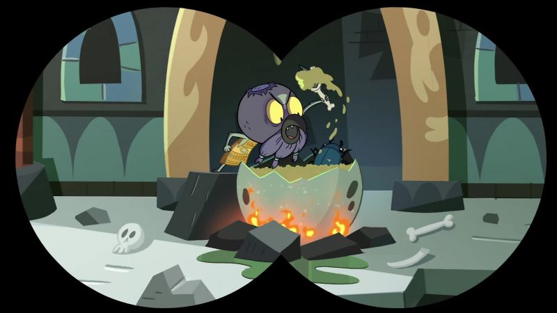 ( angry squawking )