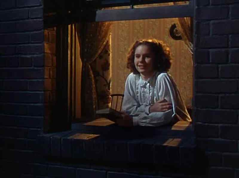 Ann, go downstairs and get a ladder. Put it here