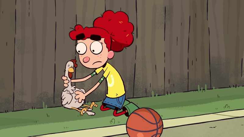 ANNIE: Oh, Scraggle! - [clucking]