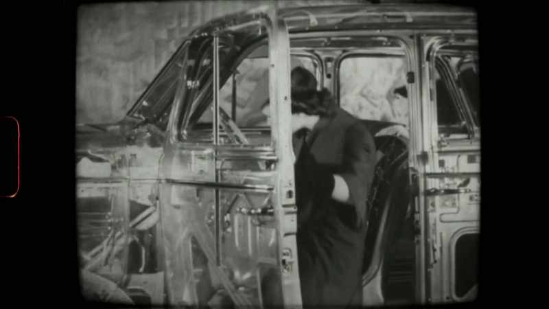 Announcer: An automobile whose body is made