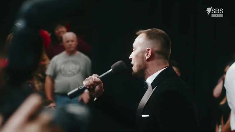 ANNOUNCER: And now his opponent