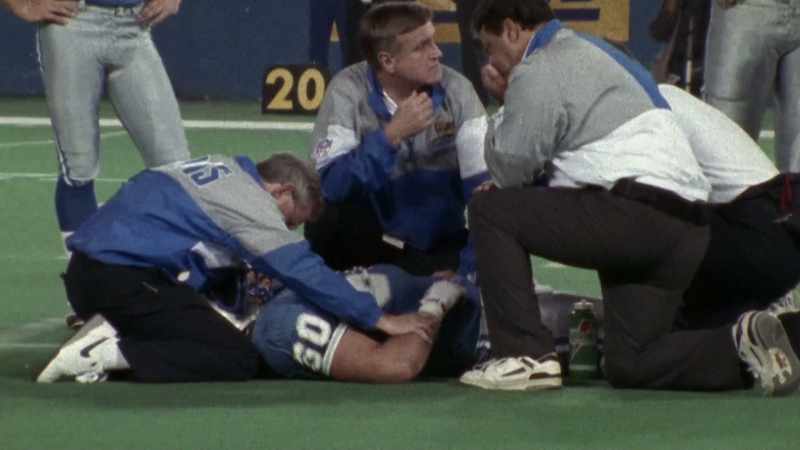 [announcer] Mike Utley is down for the Lions