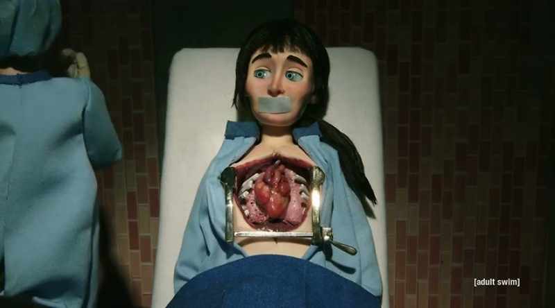 Announcer: Once her mouth was taped up