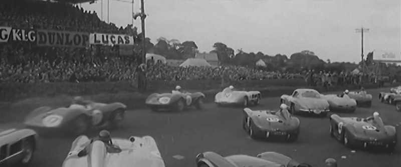 ANNOUNCER: Stirling Moss, in a Mercedes