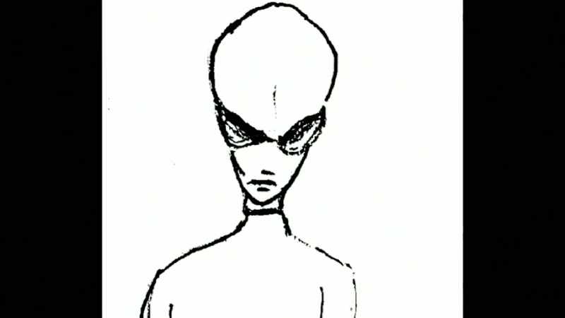 Another prominent cranium was sketched