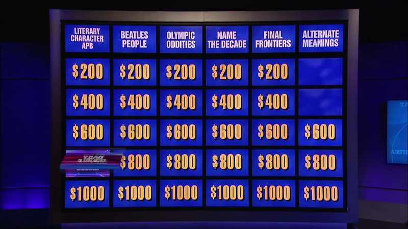 Answer -- the Daily Double