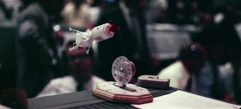 Apollo 11 on its first lunar revolution