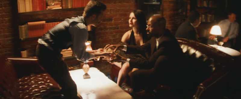 Apparently the piano player's blind