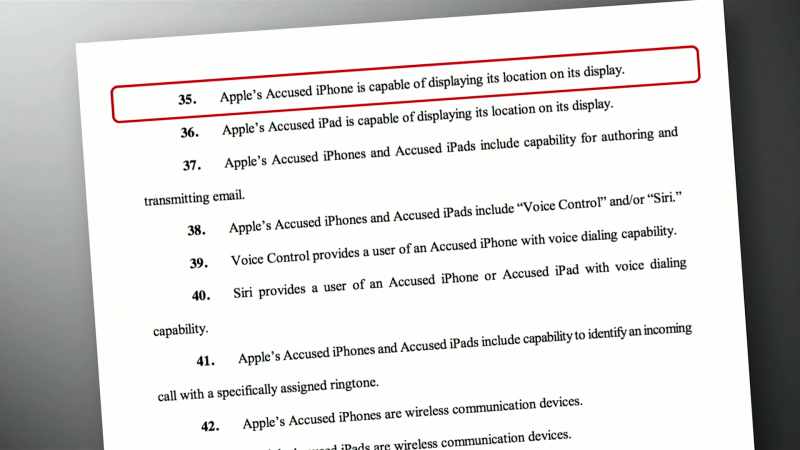 APPLE'S ACCUSED IPHONE IS CAPABLE OF DISPLAYING