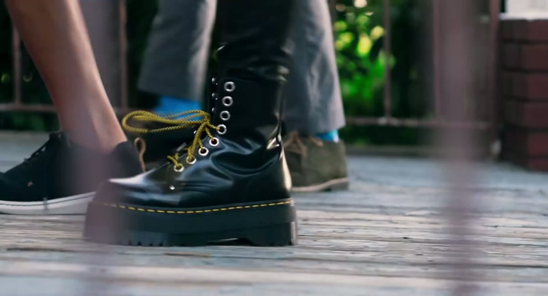 [approaching footsteps]