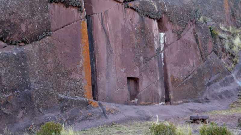Aramu Muru near Lake Titicaca