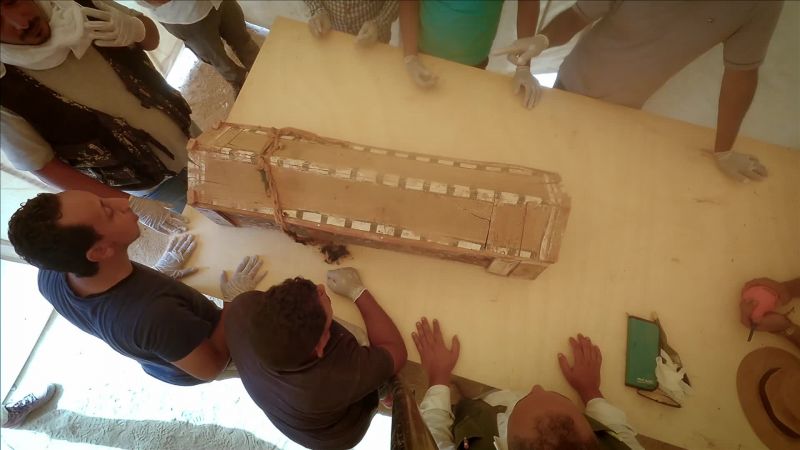 Archaeologists are about to open a coffin