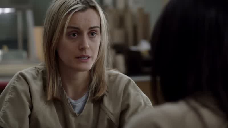 Are you cheating on me and Larry with Crazy Eyes'Cause there is not room for the four of us